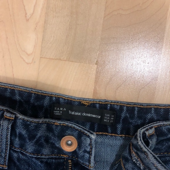 ZARA DISTRESSED DENIM SZ 32/00 - Picture 4 of 4